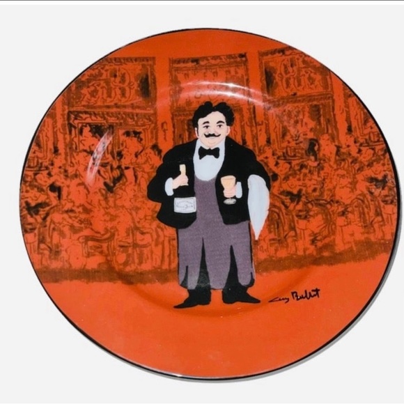 Williams Sonoma LES CHEFS GARÇONS Guy Buffet 8” Salad Dessert Plates Set Of 6 - Picture 5 of 9